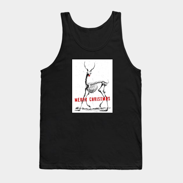 Merry Xmas Skeleton Tank Top by Kingrocker Clothing